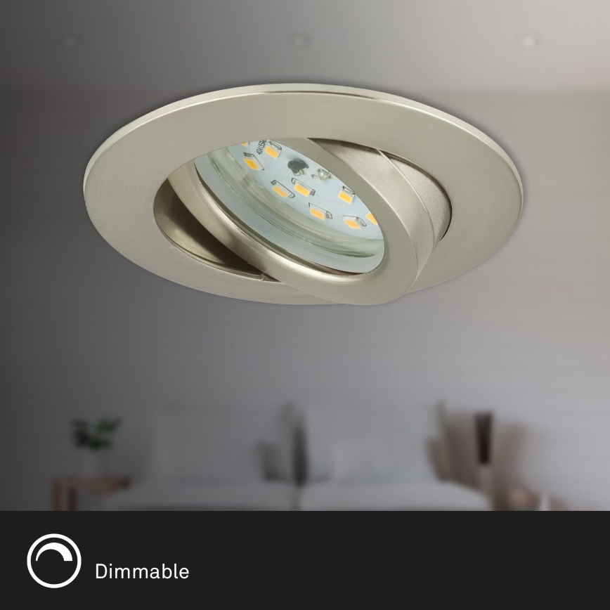 Briloner 7232-032 - Confezione da 3 faretti da incasso dimmerabili per bagno ATTACH LED/5,5W/230V IP23