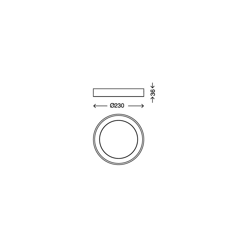 Briloner 7300-016 - Plafoniera LED LED/18W/230V
