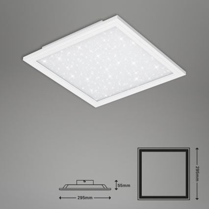 Briloner 7301-016 - Plafoniera LED dimmerabile STARRY SKY LED/18W/230V 3000-6000K + telecomando