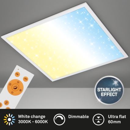 Briloner 7303-016 - Plafoniera LED dimmerabile STARRY SKY LED/36W/230V 3000-6000K + telecomando