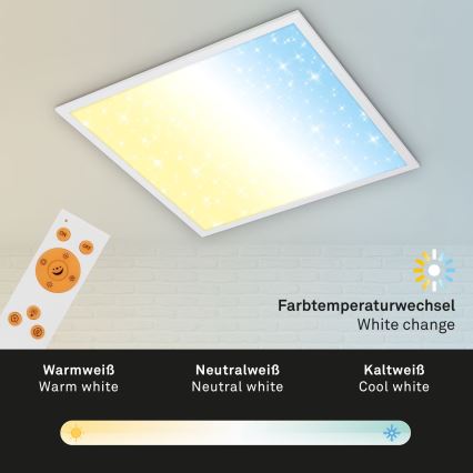 Briloner 7303-016 - Plafoniera LED dimmerabile STARRY SKY LED/36W/230V 3000-6000K + telecomando