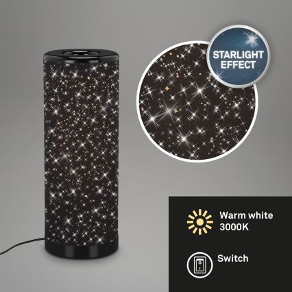 Briloner 7334-015 - Lampada da tavolo LED STARRY SKY 1xGU10/5W/230V nero