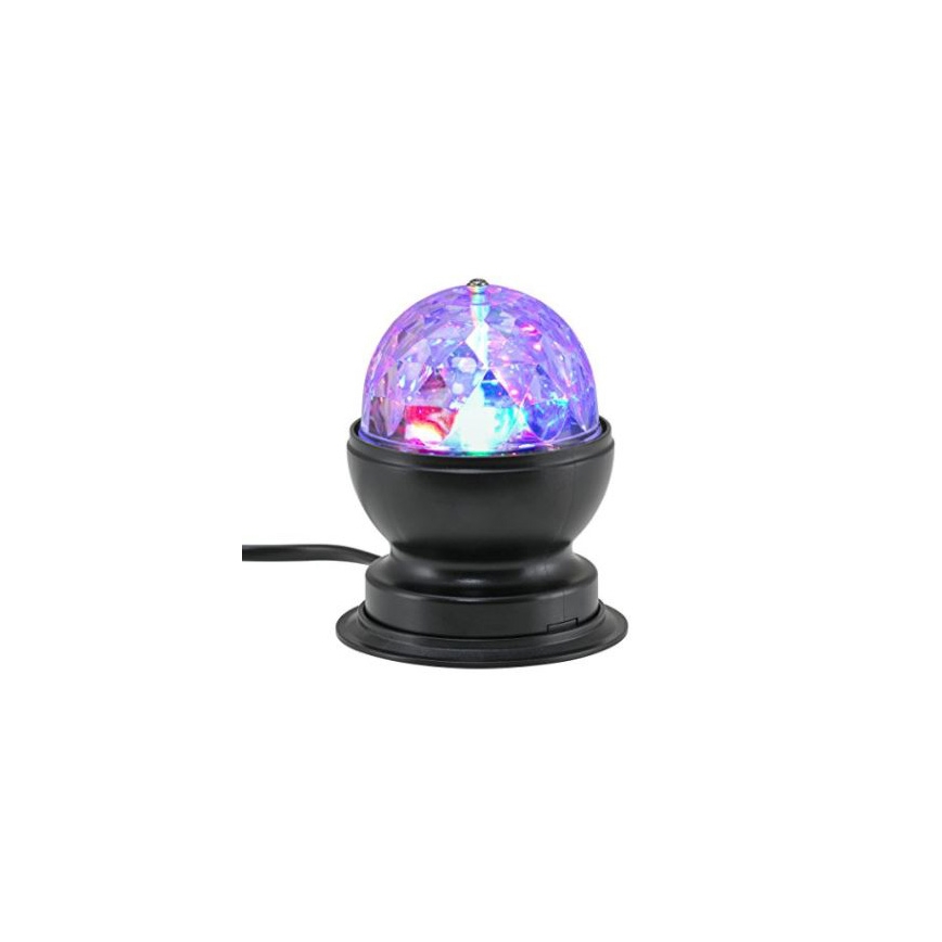 Briloner 7357-015 - SFERA LED da tavolo effetto luci discoteca DISCO LIGHT 1xE27/3W/230V