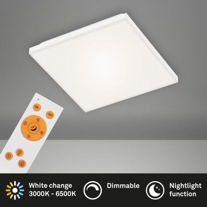 Briloner 7378-016 - Pannello LED dimmerabile LED/12W/230V 3000/4000/6500K + telecomando