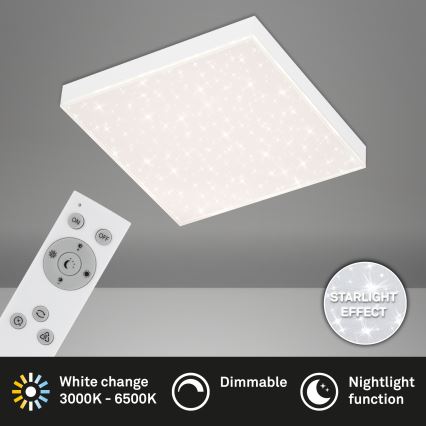 Briloner 7381-016 - Plafoniera LED dimmerabile STARRY SKY LED/15W/230V 3000-6500K + telecomando