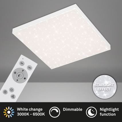 Briloner 7381-116 - Plafoniera LED dimmerabile STARRY SKY LED/24W/230V 3000-6500K + telecomando