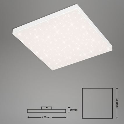Briloner 7381-116 - Plafoniera LED dimmerabile STARRY SKY LED/24W/230V 3000-6500K + telecomando