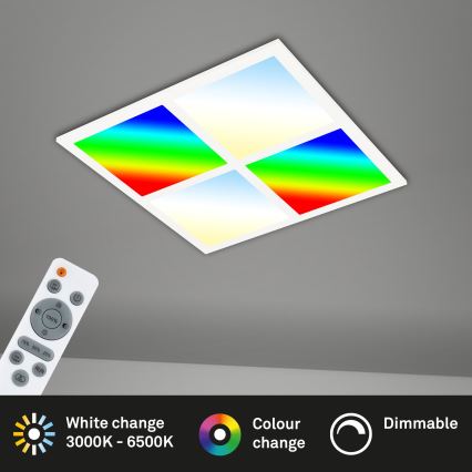 Briloner 7387-016 - Plafoniera LED RGB dimmerabile LED/24W/230V 3000-6500K + telecomando