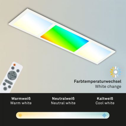 Briloner 7388-016 - Plafoniera dimmerabile RGBW LED/24W/230V 3000-6500K + telecomando