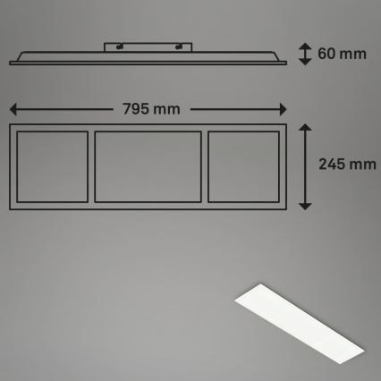 Briloner 7388-016 - Plafoniera dimmerabile RGBW LED/24W/230V 3000-6500K + telecomando