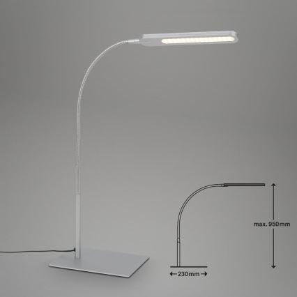 Briloner 7389-014 - LED Dimmerabile touch flexible lampada da tavolo SERVO LED/8W/230V 3000/4000/6500K