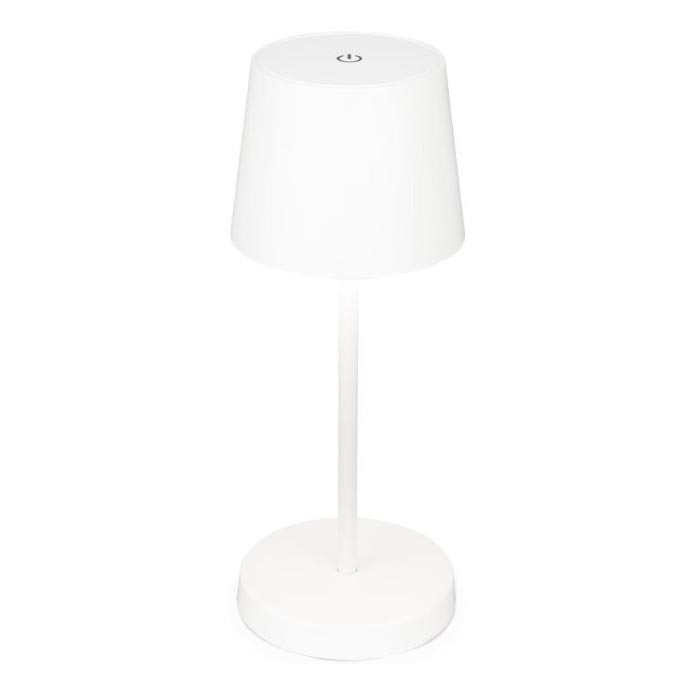 Briloner 7423016 - Lampada da tavolo ricaricabile da esterno dimmerabile LED/2,6W/5V 2000mAh IP44 bianco