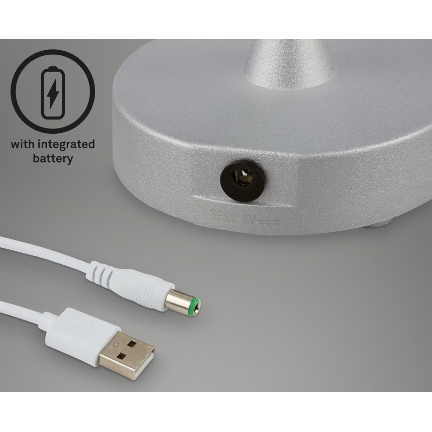 Briloner 7445-014 - LED Dimmerabile ricaricabile per esterni touch lampada da tavolo LED/3W/5V IP44 2000 mAh