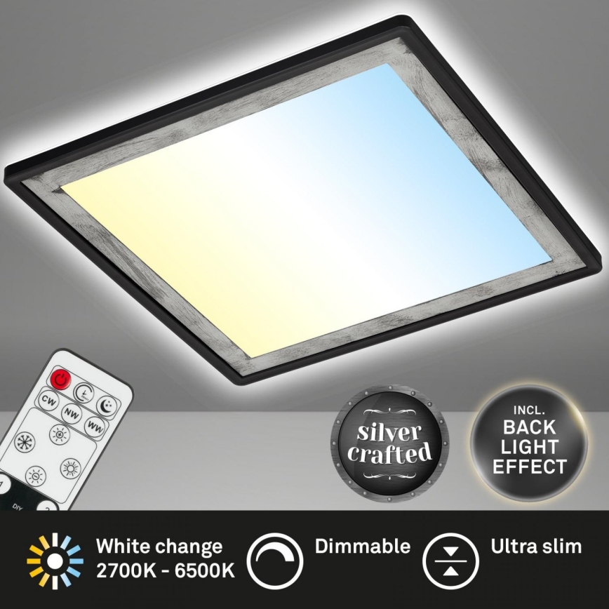 Briloner 7459-414 - Plafoniera LED dimmerabile SLIM LED/22W/230V 2700-6500K + telecomando