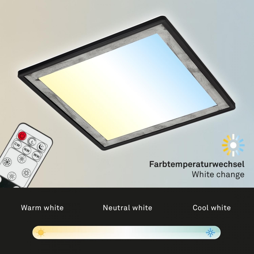 Briloner 7459-414 - Plafoniera LED dimmerabile SLIM LED/22W/230V 2700-6500K + telecomando