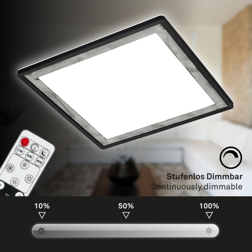 Briloner 7459-414 - Plafoniera LED dimmerabile SLIM LED/22W/230V 2700-6500K + telecomando