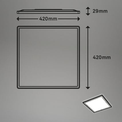 Briloner 7459-414 - Plafoniera LED dimmerabile SLIM LED/22W/230V 2700-6500K + telecomando