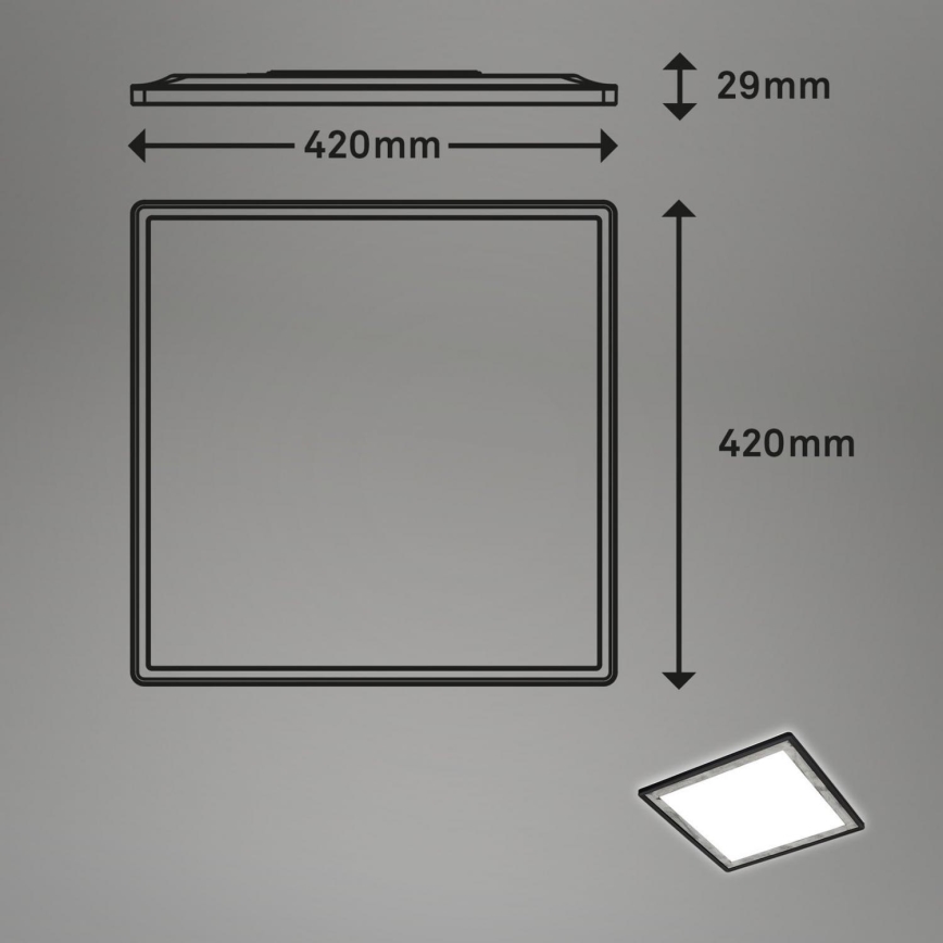 Briloner 7459-414 - Plafoniera LED dimmerabile SLIM LED/22W/230V 2700-6500K + telecomando