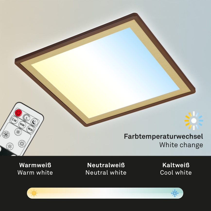 Briloner 7459-417 - Plafoniera LED dimmerabile DECO LED/24W/230V 2700-6500K + telecomando
