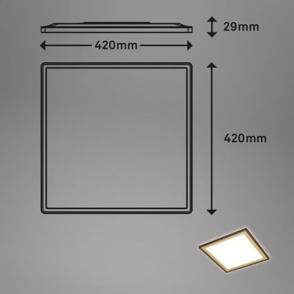 Briloner 7459-417 - Plafoniera LED dimmerabile DECO LED/24W/230V 2700-6500K + telecomando