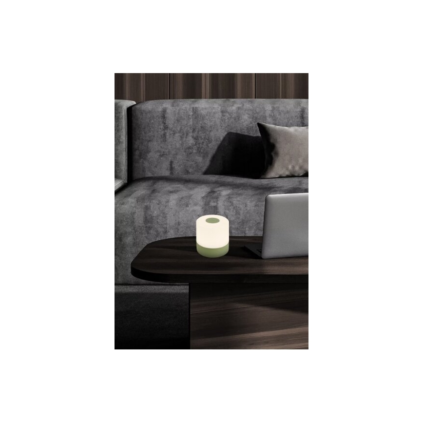 Briloner 7461019 - LED Dimmerabile ricaricabile per esterni lampada da tavolo LED/2W/5V IP44 1200 mAh verde