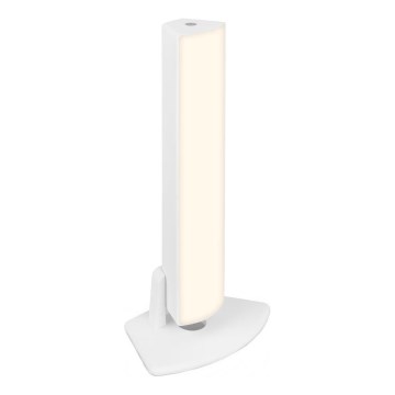 Briloner 7474-016 - Lampada da tavolo da esterno ricaricabile 2 in 1 con LED dimmerabile e touch LED/7W/5V 2x2200 mAh USB 3000K IP44 bianco