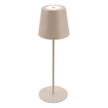 Briloner 7508011 - Lampada da tavolo ricaricabile dimmerabile per esterni 2 in 1 LED/2,5W/5V IP44 1200 mAh beige
