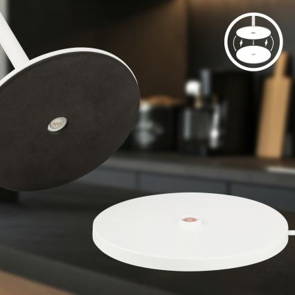 Briloner 7517016 - Lampada da tavolo ricaricabile dimmerabile per esterni LED RGBW CILANO LED/3W/5V IP44 2000 mAh bianca