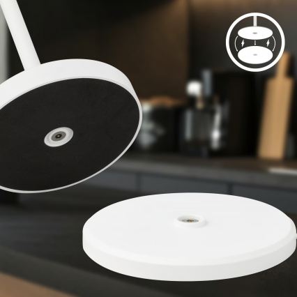 Briloner 7521016 - Lampada da tavolo LED dimmerabile ricaricabile per esterni SIGO LED/2,5W/5V IP44 2600 mAh bianca