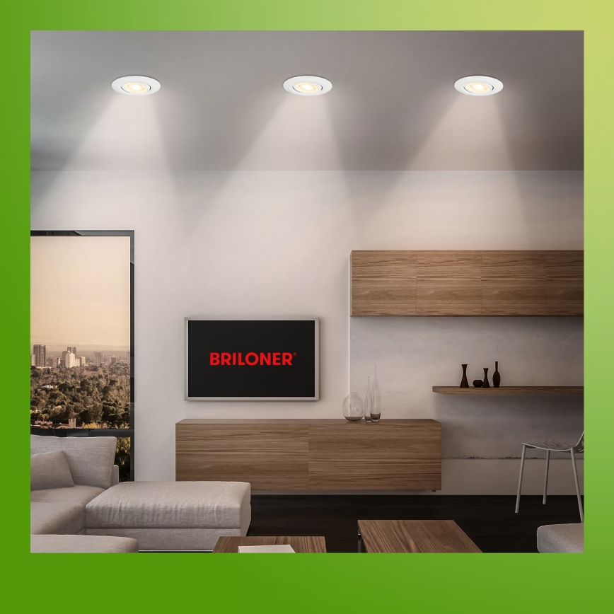 Briloner 7586036 - Set di 3 faretti LED da incasso per bagno KLIRA LED/4,9W/230V 2500/3000/4000K IP23 bianchi