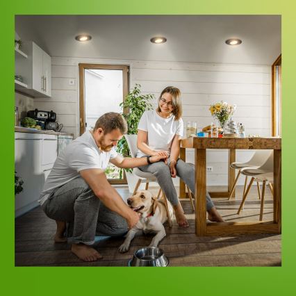 Briloner 7587035 - Set di 3 faretti LED dimmerabili da incasso per bagno KLIRA 1xLED/4,9W/230V 2500/3000/4000K IP23 nero