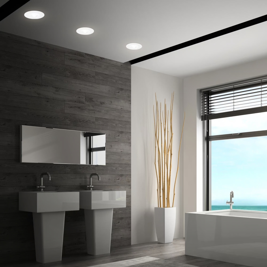 Briloner 7605036 - Set da 3 faretti da incasso per bagno LED/4,9W/230V 2700/4000/6500K IP44 bianco