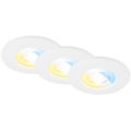 Briloner 7605036 - Set da 3 faretti da incasso per bagno LED/4,9W/230V 2700/4000/6500K IP44 bianco