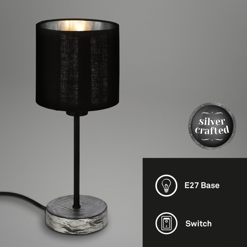 Briloner 7737-014 - Lampada da tavolo SILVER CRAFTED 1xE14/25W/230V