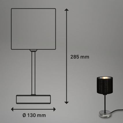 Briloner 7737-014 - Lampada da tavolo SILVER CRAFTED 1xE14/25W/230V