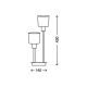 Briloner 7810-022 - Lampada da tavolo TAUPE 2xE14/5,5W/230V