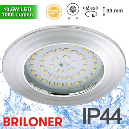 Briloner 8310-018 - Lampada LED da incasso per bagni LED/10,5W/230V IP44