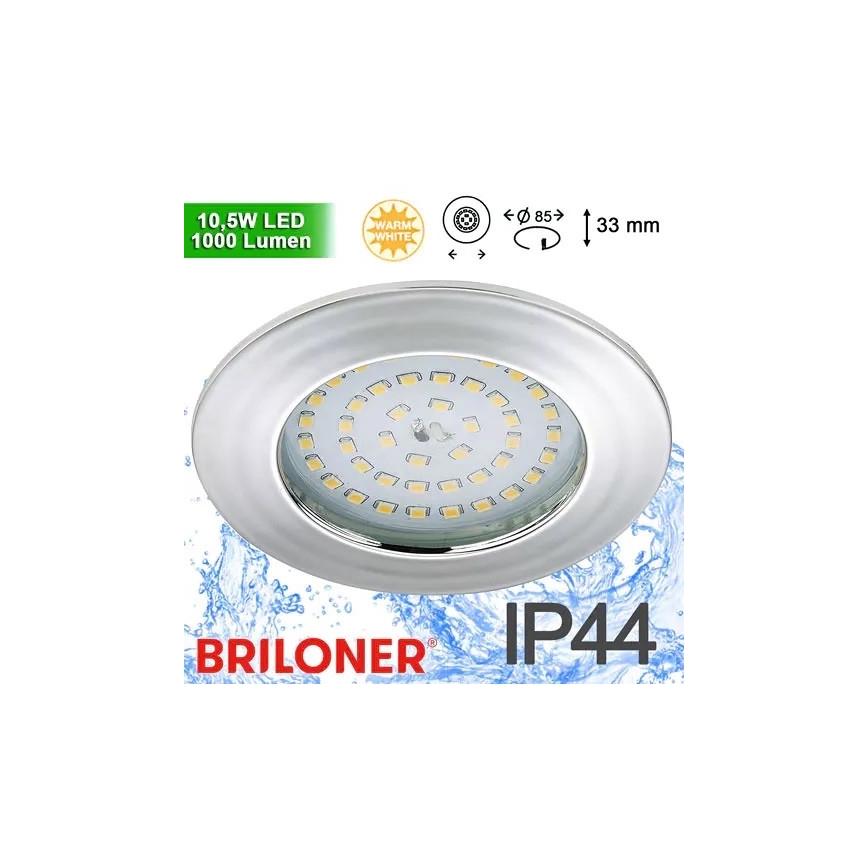 Briloner 8310-018 - Lampada LED da incasso per bagni LED/10,5W/230V IP44