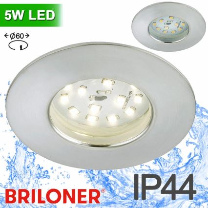 Briloner 8311-019 - Lampada LED da incasso per bagni LED/5W/230V IP44