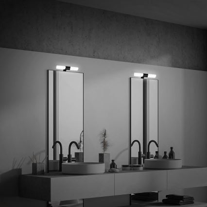 Briloner - Illuminazione a LED per specchio da bagno LED/7W/230V 4000K IP44 32 cm nero