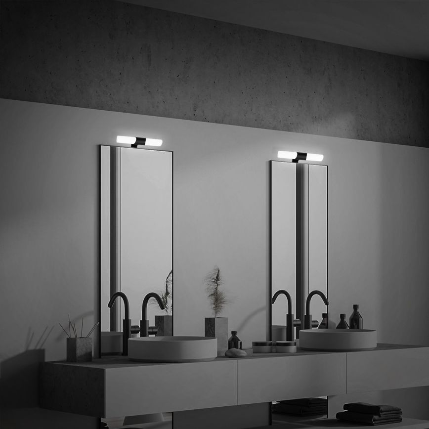Briloner - Illuminazione a LED per specchio da bagno LED/7W/230V 4000K IP44 32 cm nero