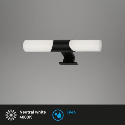 Briloner - Illuminazione a LED per specchio da bagno LED/7W/230V 4000K IP44 32 cm nero