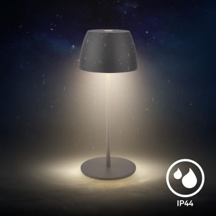Briloner - Lampada da tavolo da esterno ricaricabile a LED dimmerabile a sfioramento MINI LED/2,5W/5V IP44 1800 mAh antracite
