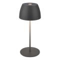 Briloner - Lampada da tavolo da esterno ricaricabile a LED dimmerabile a sfioramento MINI LED/2,5W/5V IP44 1800 mAh antracite