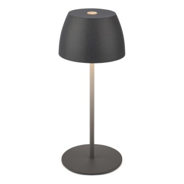 Briloner - Lampada da tavolo da esterno ricaricabile a LED dimmerabile a sfioramento MINI LED/2,5W/5V IP44 1800 mAh antracite