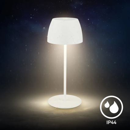 Briloner  - Lampada da tavolo ricaricabile dimmerabile a sfioramento per esterni MINI LED/2,5W/5V IP44 1800 mAh bianca