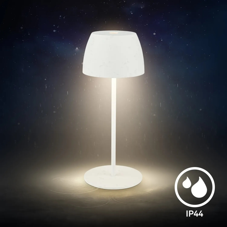 Briloner  - Lampada da tavolo ricaricabile dimmerabile a sfioramento per esterni MINI LED/2,5W/5V IP44 1800 mAh bianca