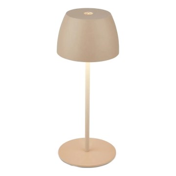 Briloner - Lampada da tavolo per esterni MINI a LED ricaricabile e dimmerabile con controllo touch LED/2,5W/5V IP44 1800 mAh beige