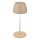 Briloner - Lampada da tavolo per esterni MINI a LED ricaricabile e dimmerabile con controllo touch LED/2,5W/5V IP44 1800 mAh beige