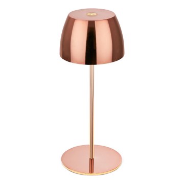 Briloner - Lampada da tavolo per esterni ricaricabile LED MINI, dimmerabile con controllo touch, 2,5W/5V, IP44, 1800 mAh, ramata